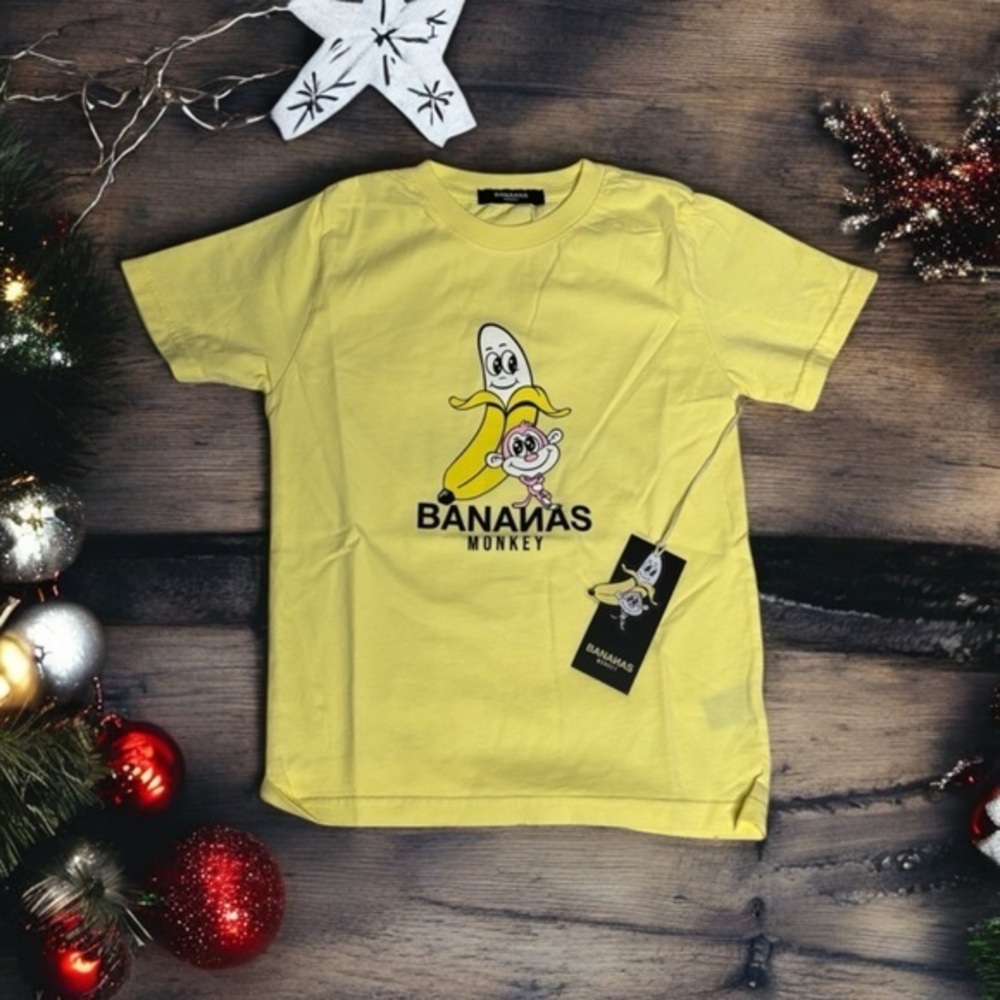 Bananas Monkey Yellow T-shirt, NWT Youth Size 6